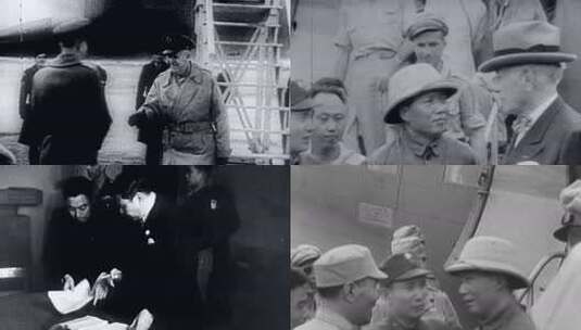 1945年 重庆谈判高清在线视频素材下载