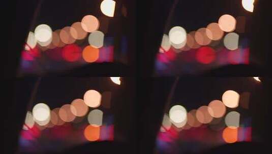 夜晚光晕光斑效果画面高清在线视频素材下载
