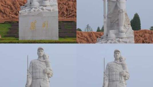 湖南抗日战争纪念馆《胜利》雕像04高清在线视频素材下载
