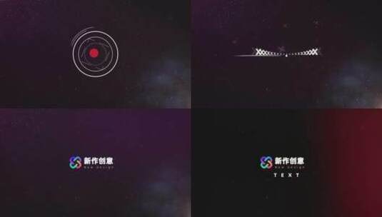 故障 简约 简洁的 logo 创意 演示高清AE视频素材下载