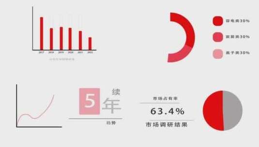 ae数据图表 简洁数据图表  数据动画高清AE视频素材下载