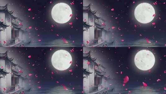 古筝名曲《春江花月夜》配乐模板带成品高清AE视频素材下载