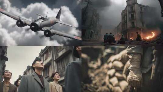 八一建军节抗日战争胜利80周年抗战战争高清在线视频素材下载