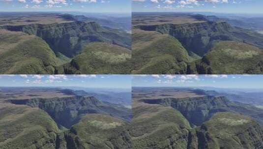 巴西圣卡塔琳娜普拉亚大峡谷风景。著名地质高清在线视频素材下载