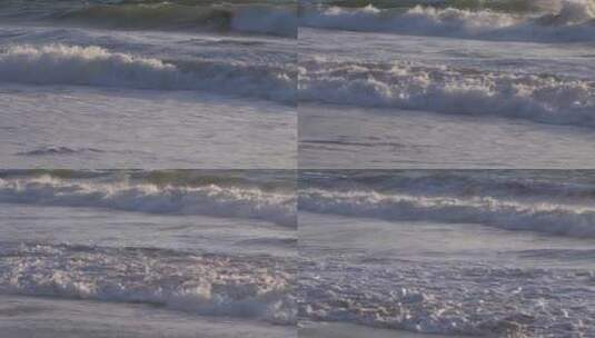 加州海滩上的波浪慢动作高清在线视频素材下载