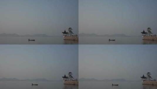 渔船江上游高清在线视频素材下载