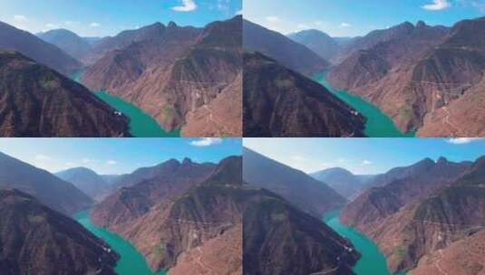 山川河流航拍视频高清在线视频素材下载