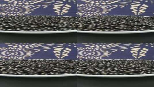 青仁黑豆有机食品五谷杂粮豆类4k视频高清在线视频素材下载