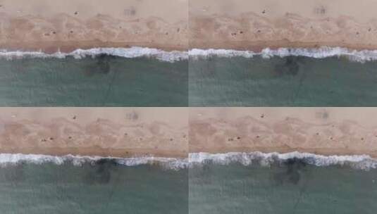 青岛海滨浴场沙滩高清在线视频素材下载