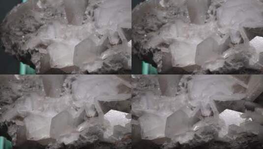 萤石云母石矿石石头岩层高清在线视频素材下载