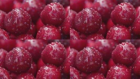 车厘子 樱桃 水果 特写 食物高清在线视频素材下载