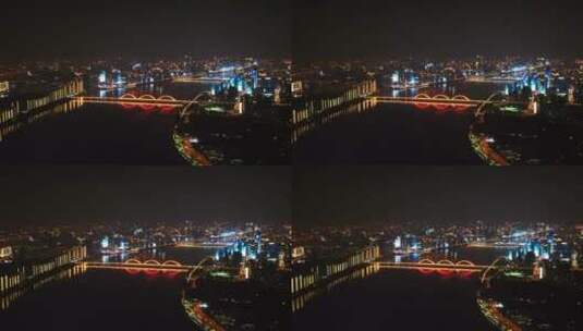 繁华都市夜景-网红城市长沙高清在线视频素材下载