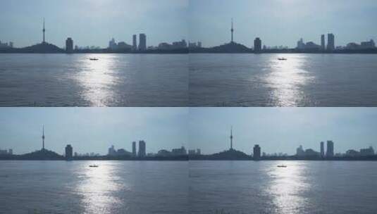 武汉武昌江滩公园高清在线视频素材下载