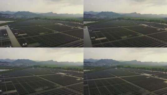 农村太阳能电池板高清在线视频素材下载