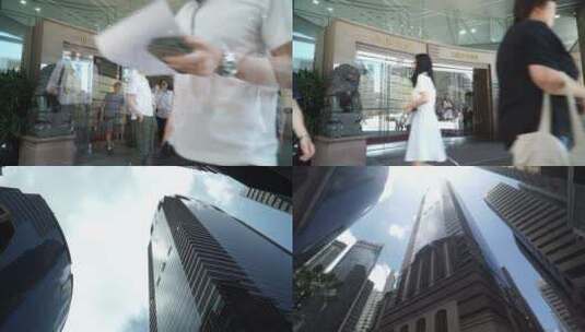 商业延时香港中远大厦高清在线视频素材下载