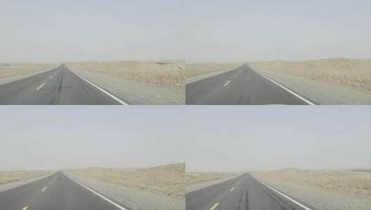 新疆塔克拉玛干沙漠穿越航拍高清在线视频素材下载