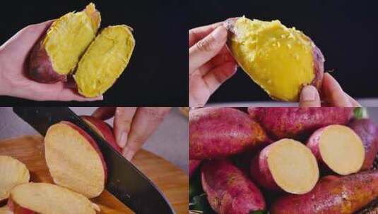 陕西板栗红薯高清在线视频素材下载