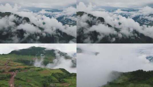 实拍穿越云海 穿过云层高清在线视频素材下载