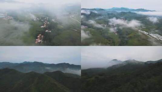 山村.云雾缭绕.农村.绿水青山高清在线视频素材下载
