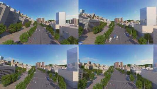 三维城市发展建设规划生长高清在线视频素材下载