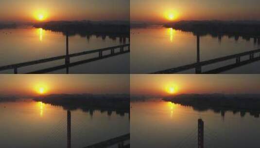 杭州城市日落高清在线视频素材下载