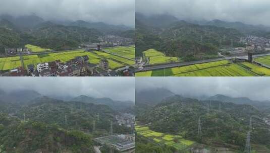 烟雨云雾缥缈的大山高清在线视频素材下载