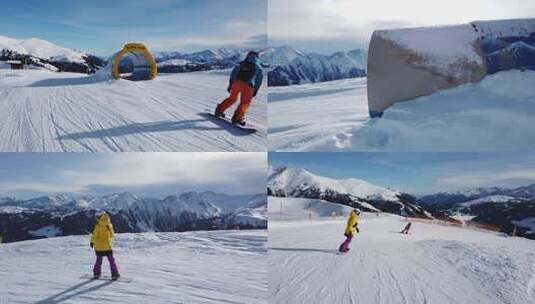 滑雪视频素材高清在线视频素材下载