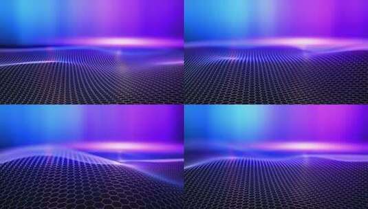 数字彩色波粒子波动画 网络空间和技术数字高清在线视频素材下载