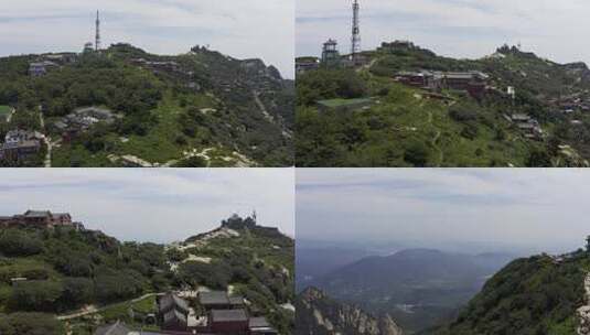 五岳独尊泰山航拍高清在线视频素材下载