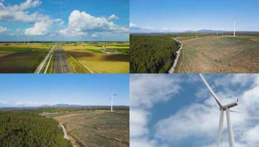 风力发电清洁能源高清在线视频素材下载