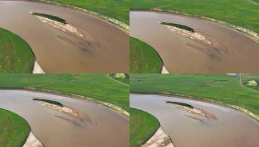 黄河湿地美景高清在线视频素材下载