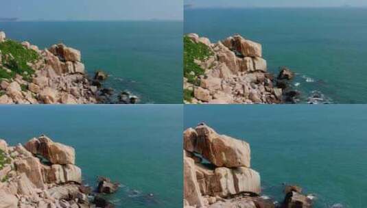 十月三日海岛航拍石头四高清在线视频素材下载