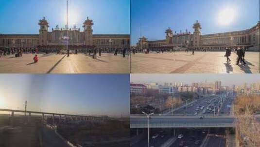 火车站 北京站高清在线视频素材下载