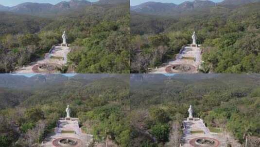 福建省厦门市同安区五显镇北辰山景区航拍高清在线视频素材下载