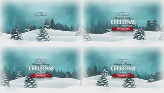 圣诞节 雪花 圣诞树高清在线视频素材下载
