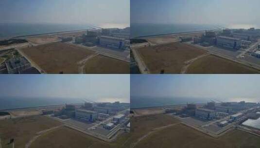 航拍福清核电站高清在线视频素材下载