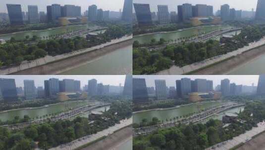 杭州低碳科技馆 闻涛路高清在线视频素材下载