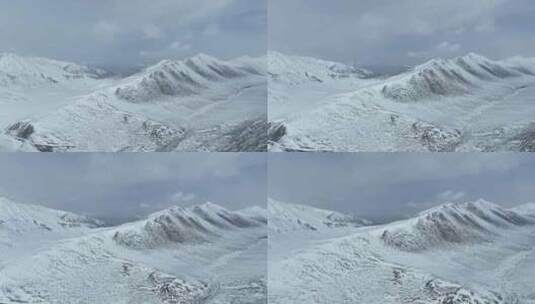 阿尼玛卿雪山冰川雪景高清在线视频素材下载