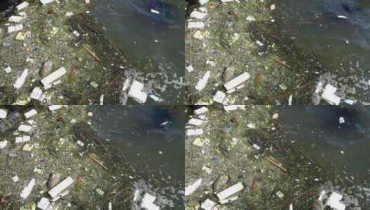 水污染垃圾高清在线视频素材下载