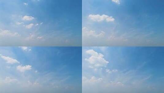 天空蓝天白云延时摄影高清在线视频素材下载