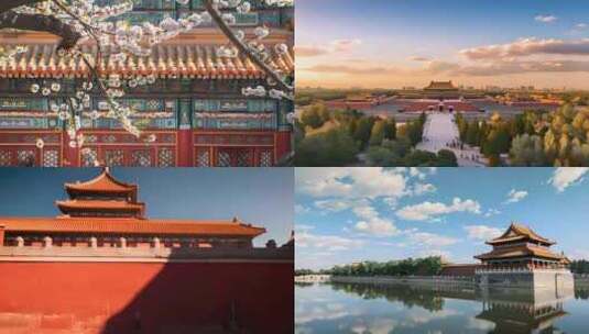 北京故宫天坛高清在线视频素材下载
