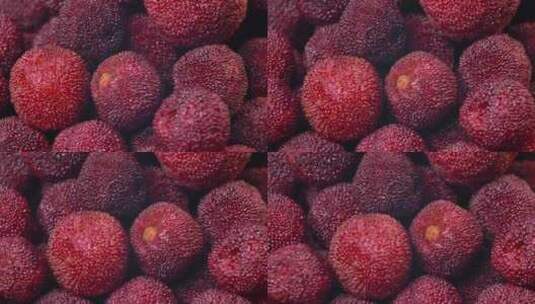 杨梅 水果 特写高清在线视频素材下载
