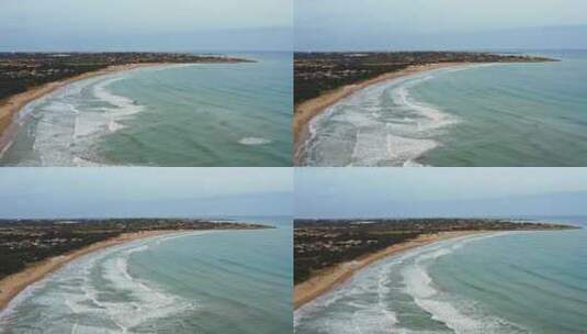 Beach，西西里岛，曼纳拉，意大利高清在线视频素材下载