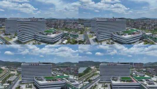 南安市医院航拍上海大学附属医院单体医院高清在线视频素材下载