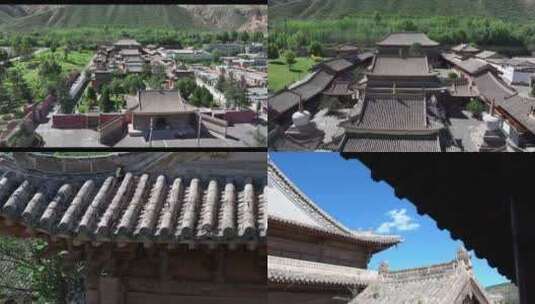 瞿昙寺 古建筑 中国建筑 故宫 高原小故宫高清在线视频素材下载