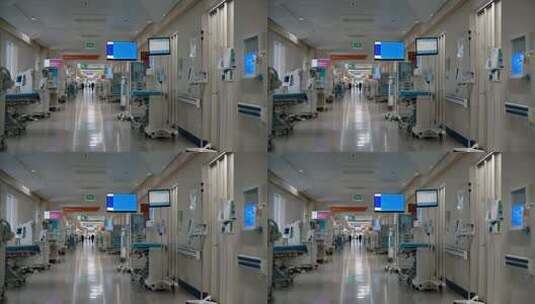 医院走廊医疗设备场景高清在线视频素材下载