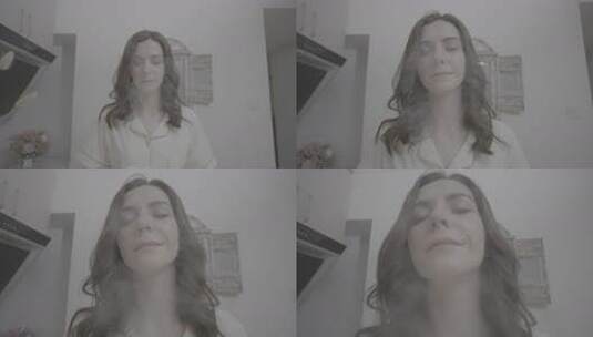 居家女性近景画面高清在线视频素材下载