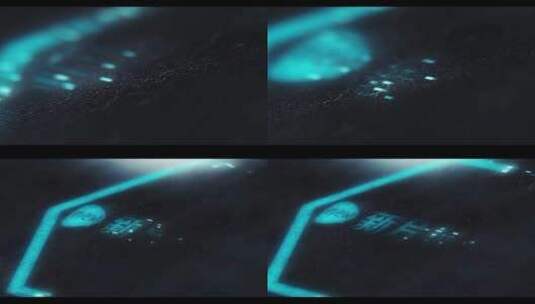 蓝色粒子科技感纹路logo演绎高清AE视频素材下载