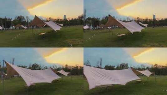 户外帐篷露营高清在线视频素材下载