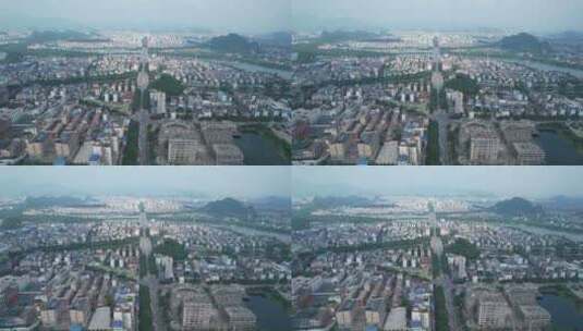 桂林象山区城市建筑高清在线视频素材下载